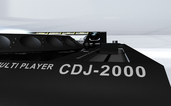 pioneer cd player dj 3d model - Pioneer CDJ 2000 by James13ong